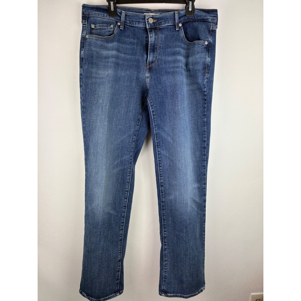 Levi's 505 Straight 34x32 Jeans Men's Medium Wash Denim Classic Fit - Picture 2 of 13